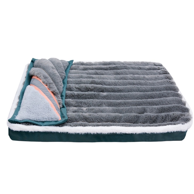 Washable Winter Dogs Sleeping Bed Fleece Pet Blanket Cat Puppy Mat Detachable Dog Mattress 4