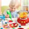 DIY Hot Pot Cooking Toys Kitchen Playset Pretend Hot Pot Machine Toys Educational Bubble Sound Ligh 1