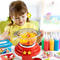 DIY Hot Pot Cooking Toys Kitchen Playset Pretend Hot Pot Machine Toys Educational Bubble Sound Ligh 2