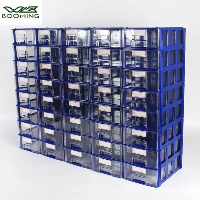 Drawer Storage Box Set Stackable Rectangular Small Parts Organizer for Office Desktop Tool Storage