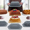 Versatile Silicone Bakeware Set NonStick Cake Molds Flower Assorted Shapes Baking Pans Muffins Choc 2