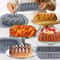 Versatile Silicone Bakeware Set NonStick Cake Molds Flower Assorted Shapes Baking Pans Muffins Choc 3