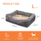 Jumbo Large Orthopedic Dog Bed Memory Foam Quilted Bolstered Pet Couch Elevated Cushion Warm Waterp 5