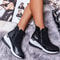 Chunky Sneakers Women High Top Vulcanize Shoes Autumn Platform Wedges Zipper Female Shoes Plus Size 3