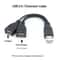 USB Y Cable Power Adapter Male To Female Splitter For PC And Car Data Transmission Charging 3