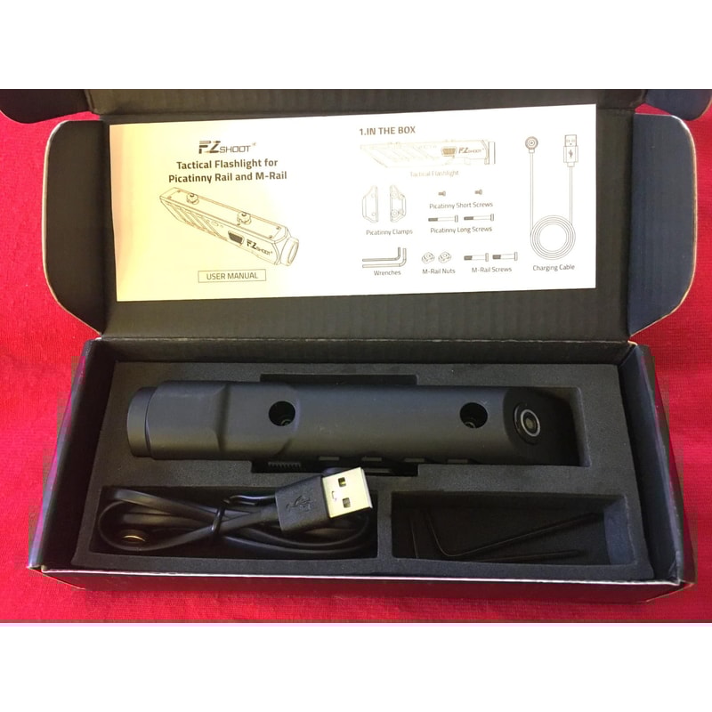 Magnetic Rechargeable Lumens Tactical Flashlight Rifle Strobe LED Light M-Rail Picatinny Hunting Accessories