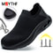 Lightweight Steel Toe Breathable Mens Work Safety Shoes Anti Smashing Anti Slip Indestructible Boots