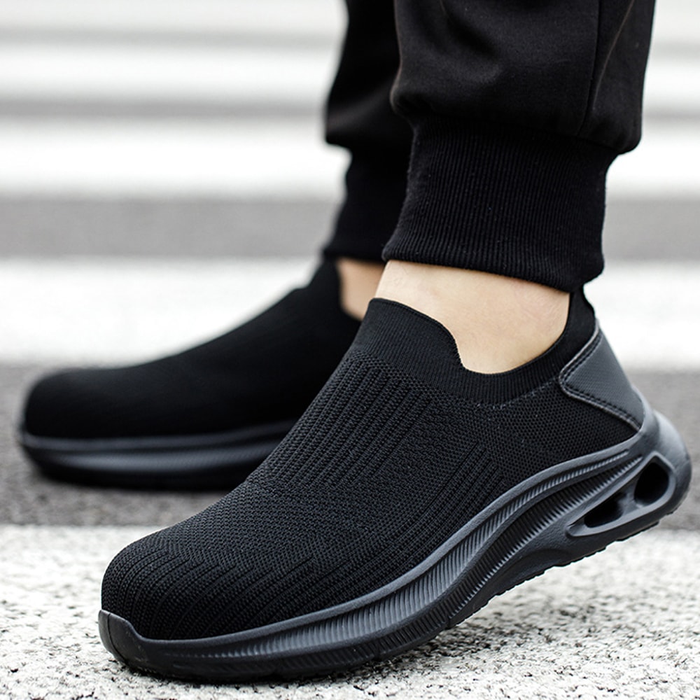 Lightweight Steel Toe Breathable Mens Work Safety Shoes Anti Smashing Anti Slip Indestructible Boots