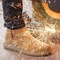 Quality Anti Scalding Welding Boots PunctureProof Men Work Shoes Indestructible Cowhide Protective 2