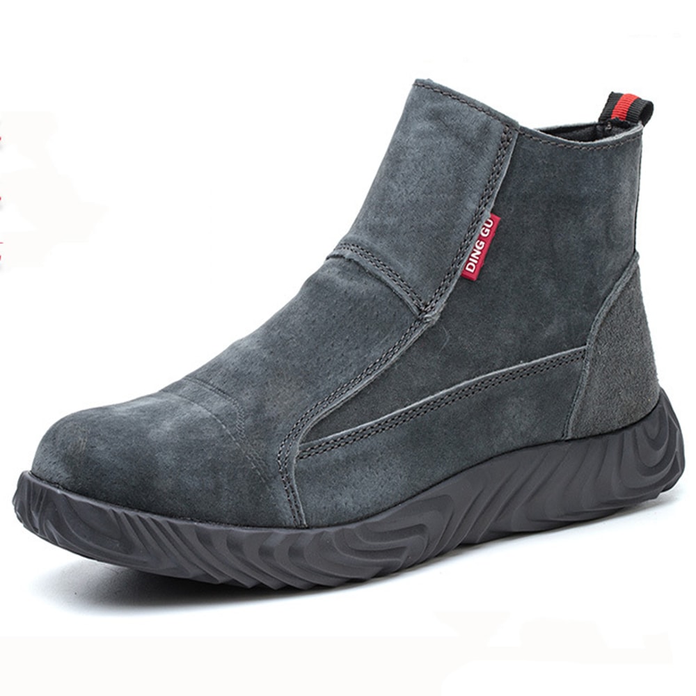Quality Anti Scalding Welding Boots PunctureProof Men Work Shoes Indestructible Cowhide Protective 7