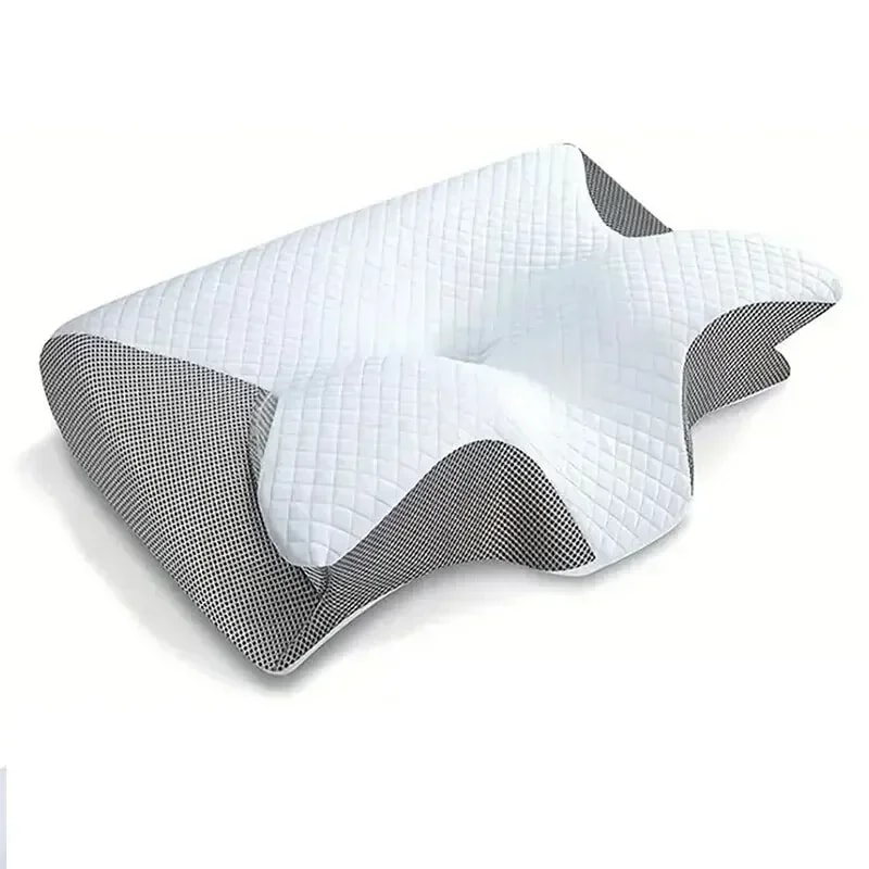 Cervical Neck Pillow With Memory Foam Butterfly Shaped Slow Rebound Design For Neck Protection And 6