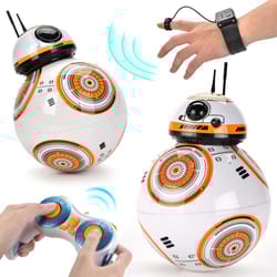 intelligent rc robot wit radio remote control gesture induction sensor and sound watch model for kids