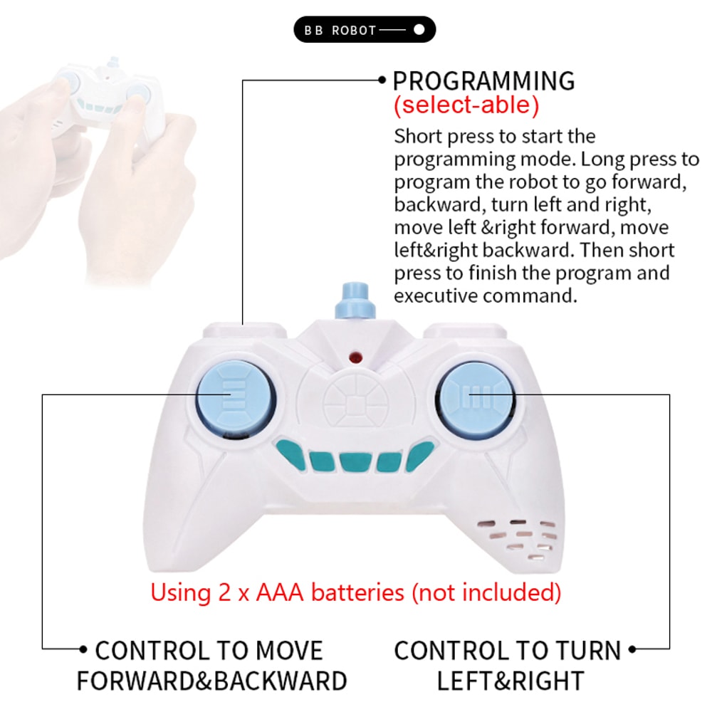 Intelligent RC Robot With 24G Radio Remote Control Gesture Induction Sensor And Sound Watch Model F 4