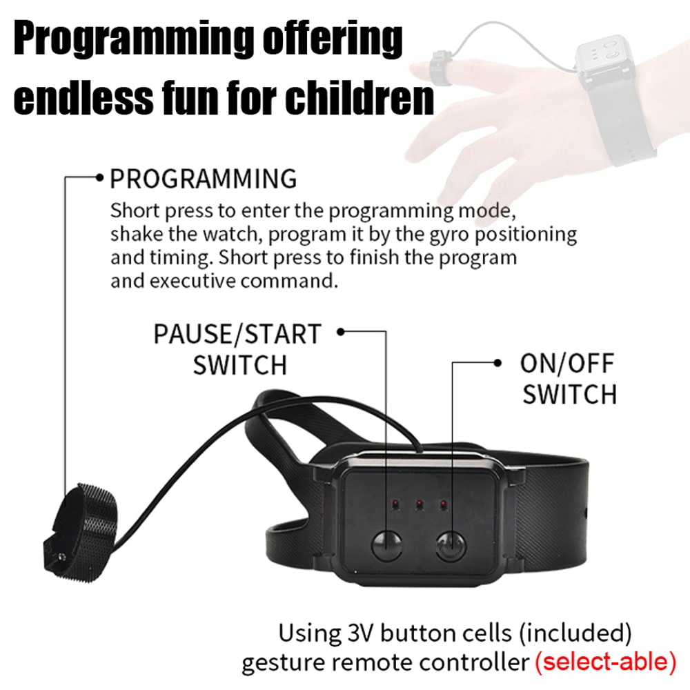 Intelligent RC Robot With 24G Radio Remote Control Gesture Induction Sensor And Sound Watch Model F 5