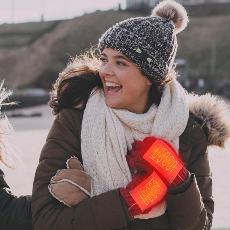 USB Gloves Heated Pad USB Electric Heaties Heated Pad Warming Heating Pad Carbon Fiber Heating Clot 1