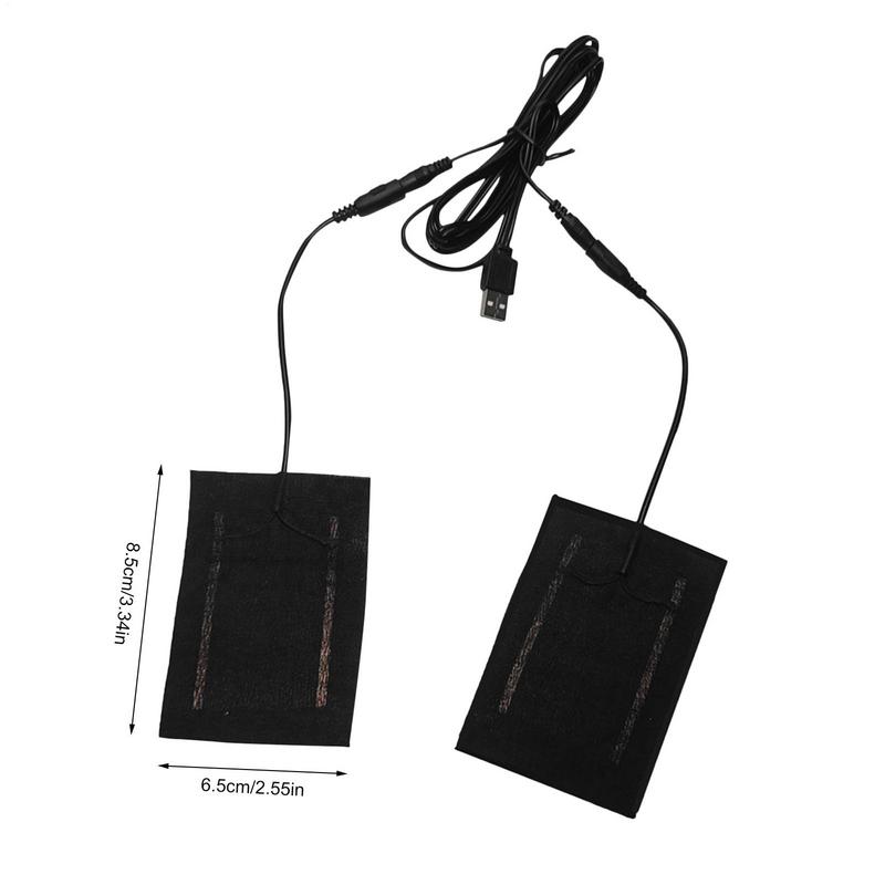 USB Gloves Heated Pad USB Electric Heaties Heated Pad Warming Heating Pad Carbon Fiber Heating Clot 5