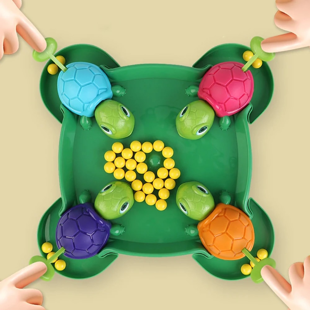Safe Kids Desktop Turtles Eat Beans Game Entertainment Educational Competitive Toy for Parent-child Interaction