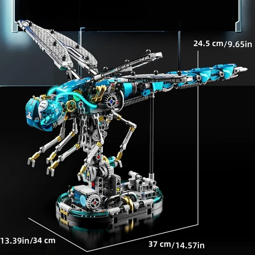 Dragonfly Mechanical Model Building Blocks Kit DIY Toy For Kids And Adults Creative Construction Se 4