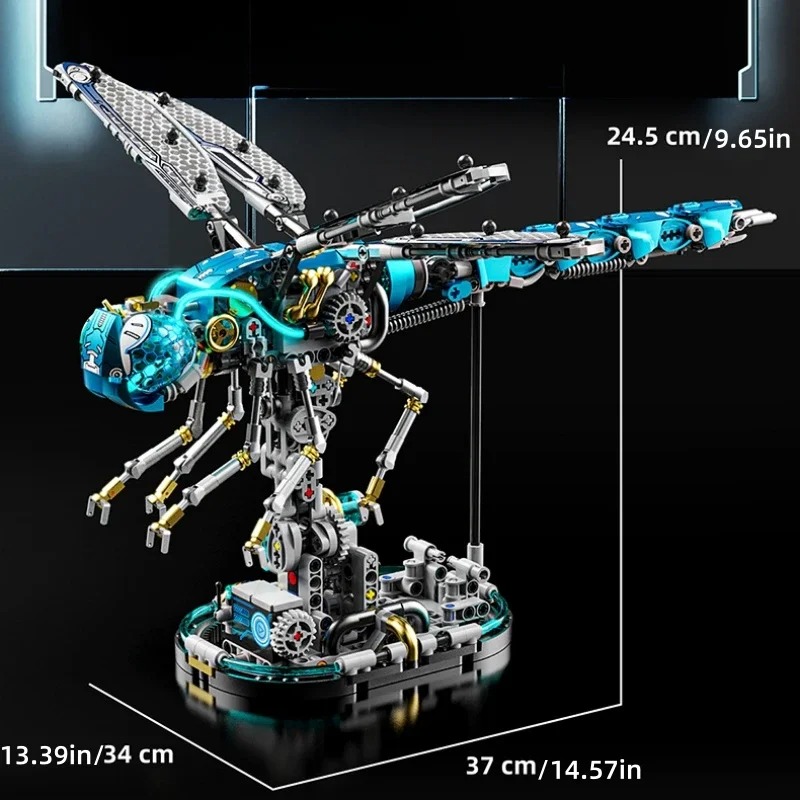 Dragonfly Mechanical Model Building Blocks Kit, DIY Toy for Kids and Adults, Creative Construction Set