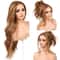 Lace Front Wig Body Wave Synthetic HD Ombre Honey Blonde Blonde Highlight Lace Frontal Wig 1