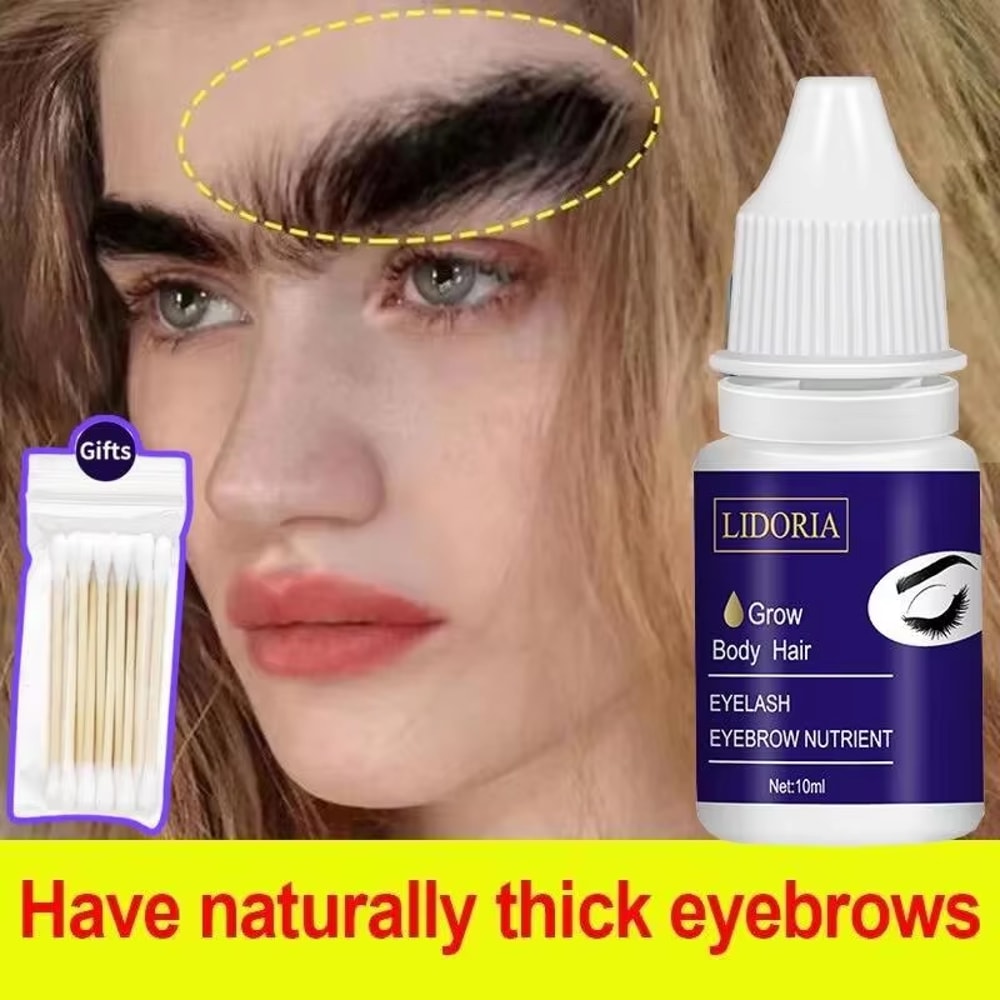 Eyebrow Growth Serum Fast Eyelash Hair Growth Anti Hair Loss Solution Prevent Baldness Fuller Thick 0