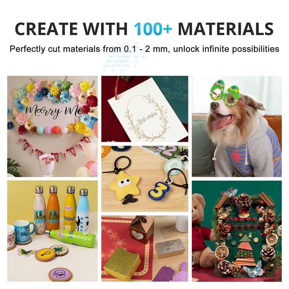 DIY Vinyl Cutter Machine for All Crafts Create Custom Cards Compatible with iOS Android Windows