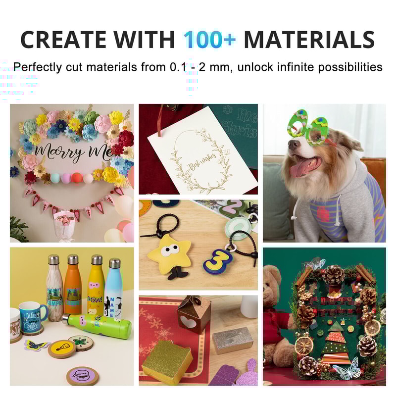 DIY Vinyl Cutter Machine for All Crafts Create Custom Cards Compatible with iOS Android Windows