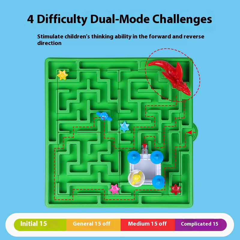 Multiple Levels Maze Board Games Toy Parent-child Interactive Table Game Thinking Toy for Kids Challenge Desktop Party