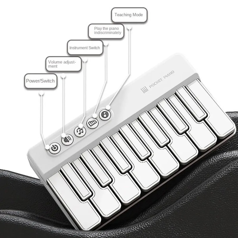 Mini Electronic Organ Portable Piano Custom Educational Toy For Children Cute Gamer Mini Piano Keyboard