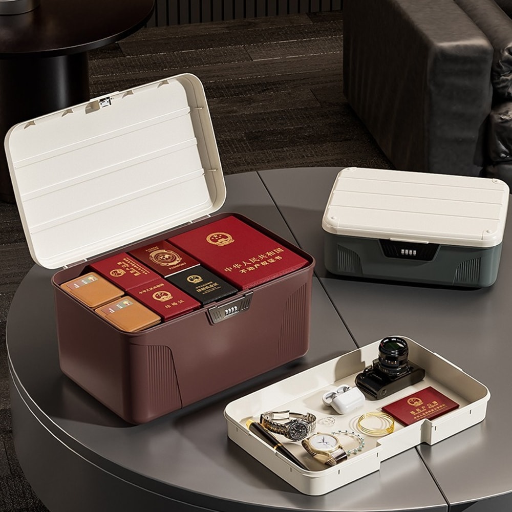 Portable Organizer Case With Digital Password Lock For Jewelry Passport Medicine Household Cash Pri 2