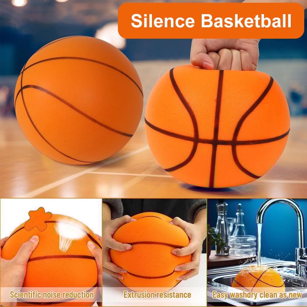 Indoor Basketball High Bounce Silent Dribbling Foam Ball Noiseless Nondeforming For Training 0