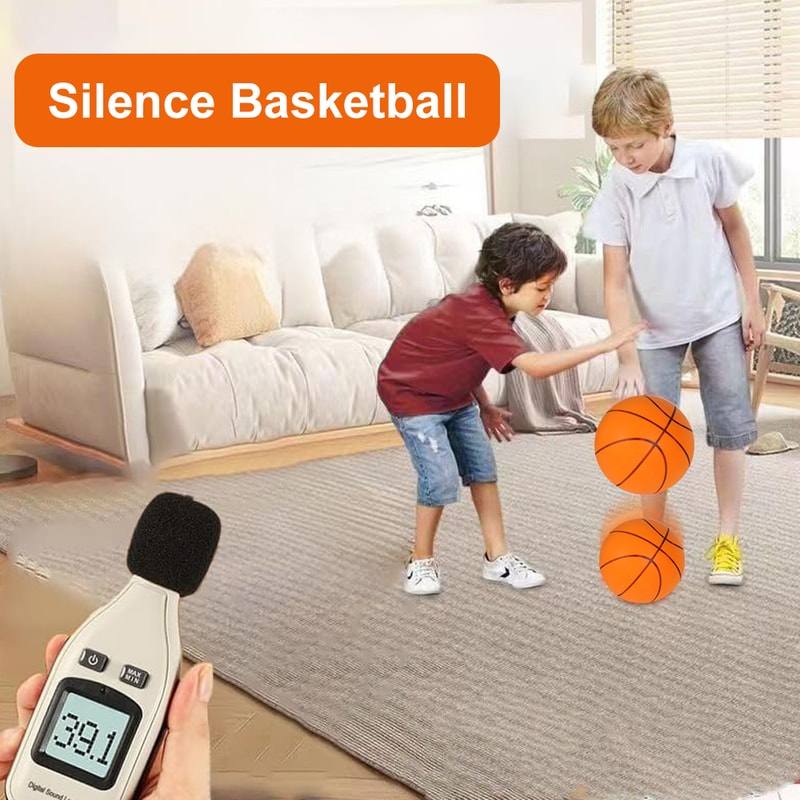 Indoor Basketball High Bounce Silent Dribbling Foam Ball Noiseless Nondeforming For Training 1