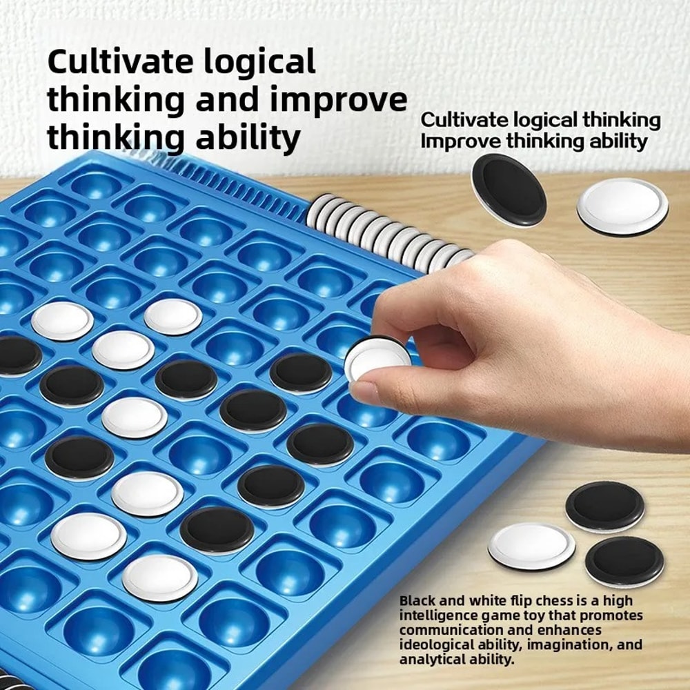 Strategy Game For 2 Players DualSide Flip Board Logic Training Game 3
