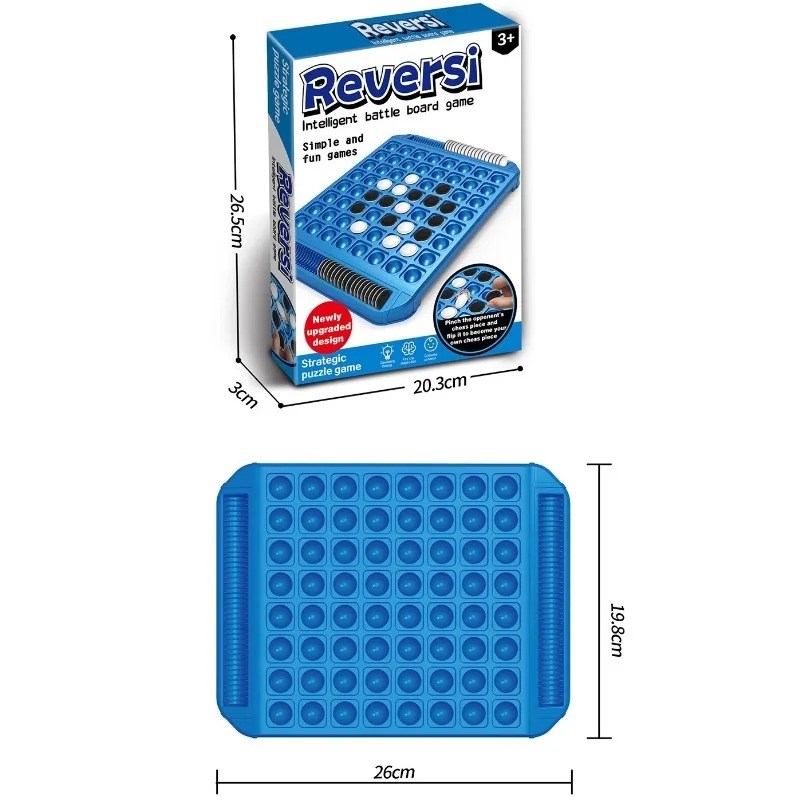 Strategy Game For 2 Players DualSide Flip Board Logic Training Game 5