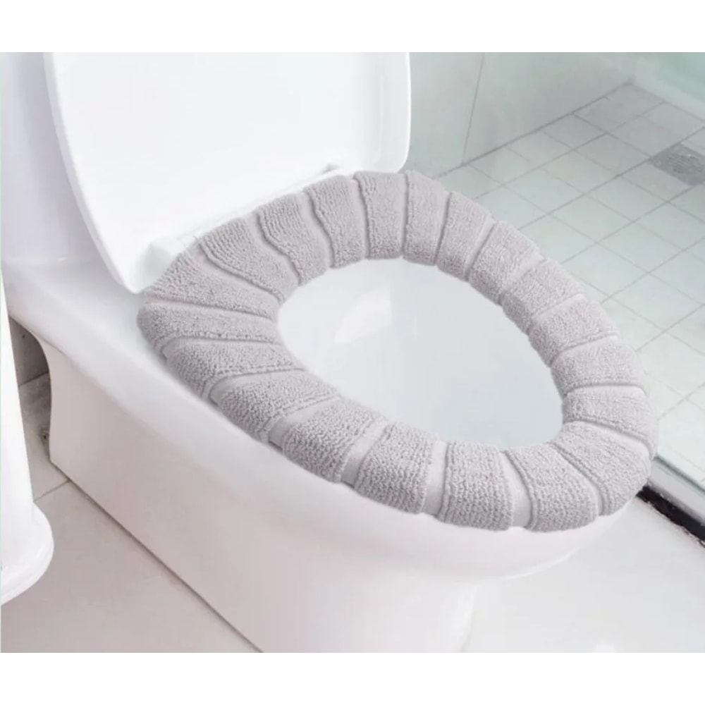 Soft Acrylic Toilet Seat Cover Washable Mat Toilet Lid Cover Accessories Bathroom Home Decor Closes 4