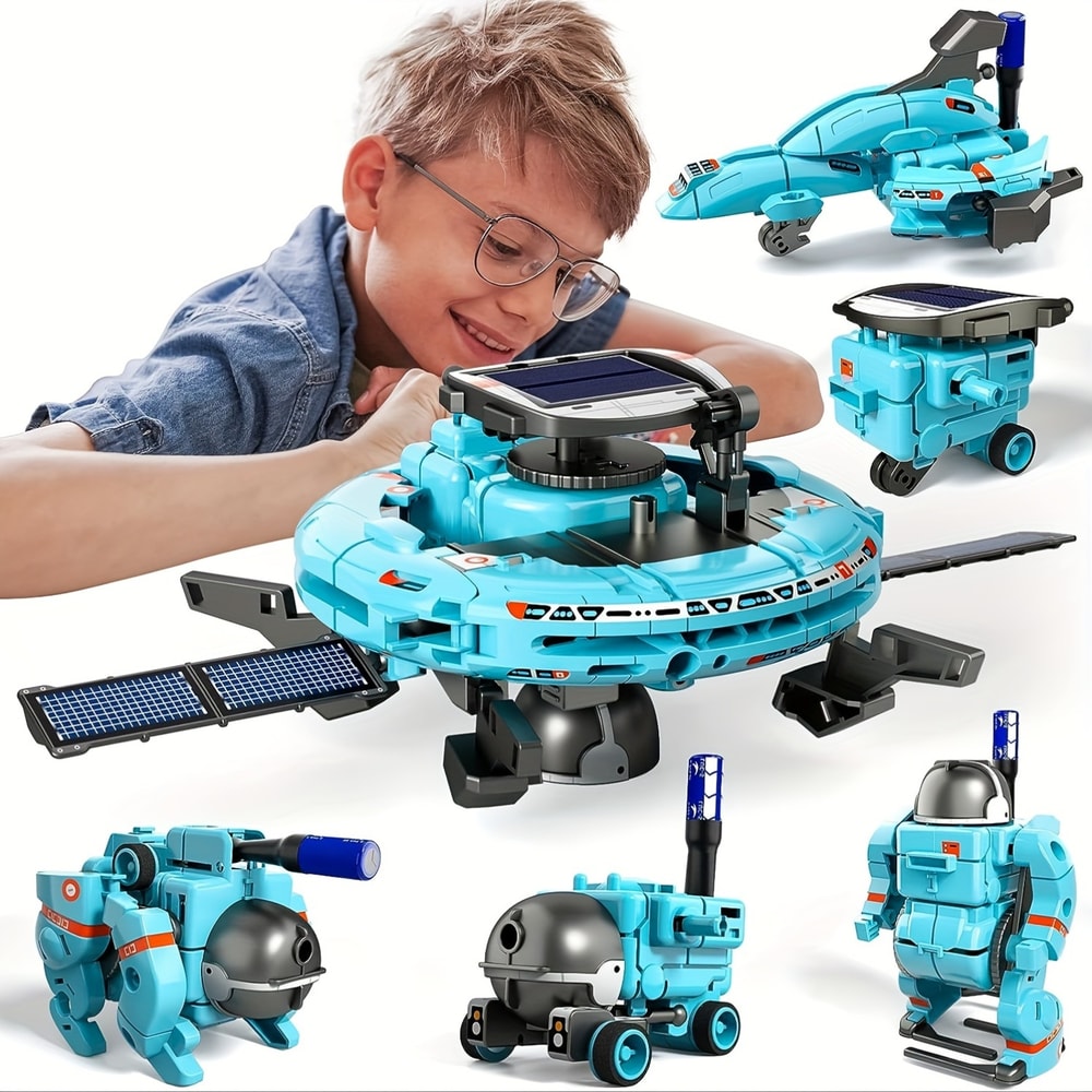 Educational Solar Robot Kit Science Experiment Toys Gifts For Kids Building Set For Boys And Girls 0