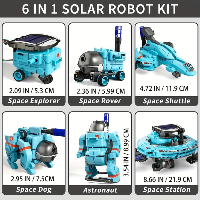 Educational Solar Robot Kit Science Experiment Toys Gifts For Kids Building Set For Boys And Girls 3