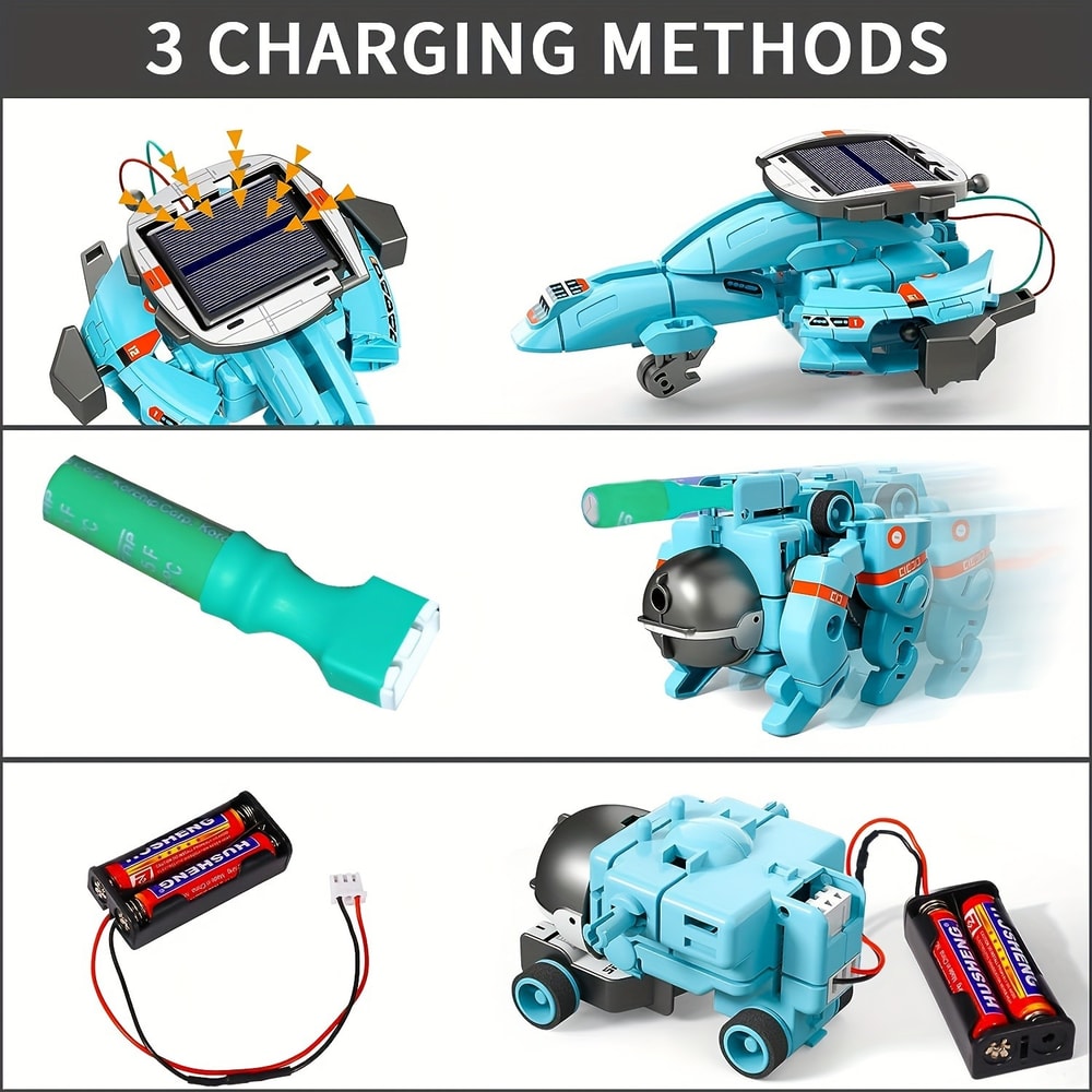 Educational Solar Robot Kit Science Experiment Toys Gifts For Kids Building Set For Boys And Girls 4