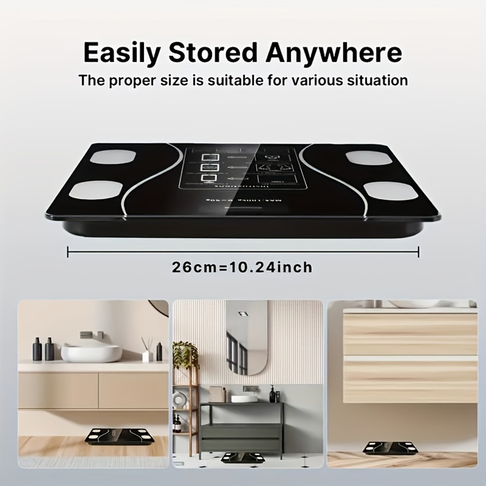 Intelligent Digital Body Scale With Backlit LED Display Screen Ideal For Weight Management Fitness 1
