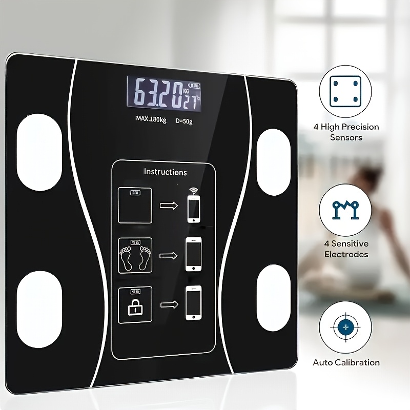 Intelligent Digital Body Scale With Backlit LED Display Screen Ideal For Weight Management Fitness 3