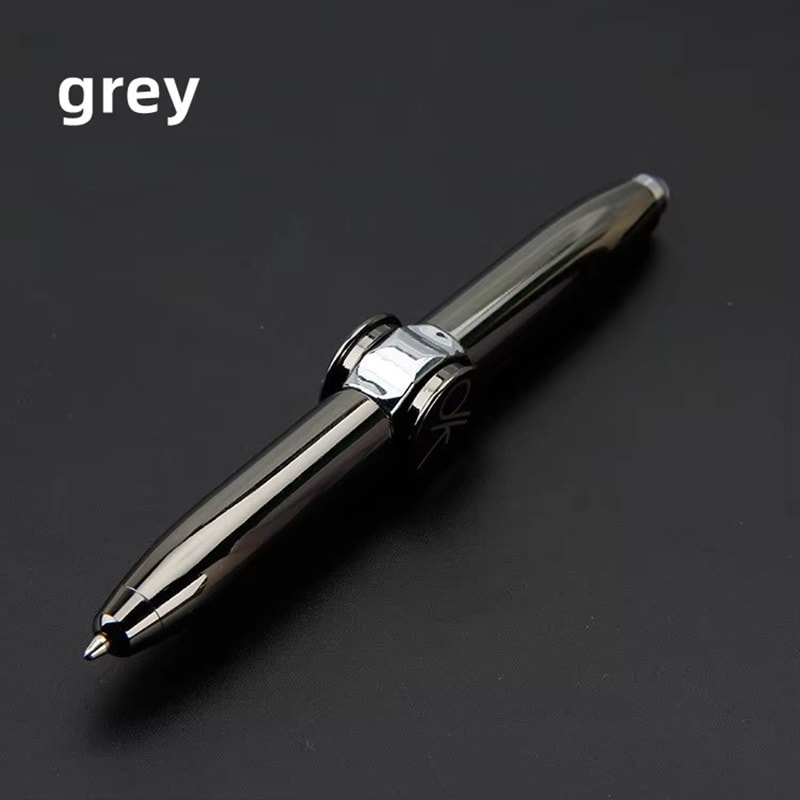 Luminous Gyro Pen Multifunctional Decompression Fidget Spinner LED Light Ballpoint Pen Metal Gift T 7