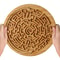 Dual Sided Bamboo Board Balance Maze Game Large Wooden Brain Teaser Puzzle For Seniors Family Memor 0