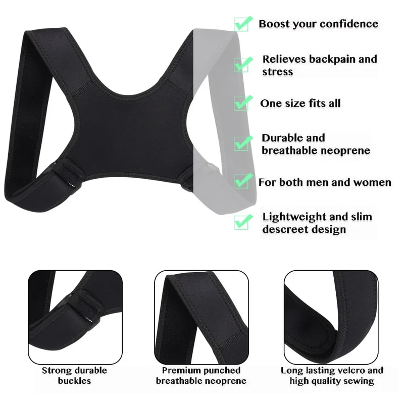 Clavicle And Spine Posture Corrector For Men And Women Adjustable Shoulder Brace For Back Fracture 4