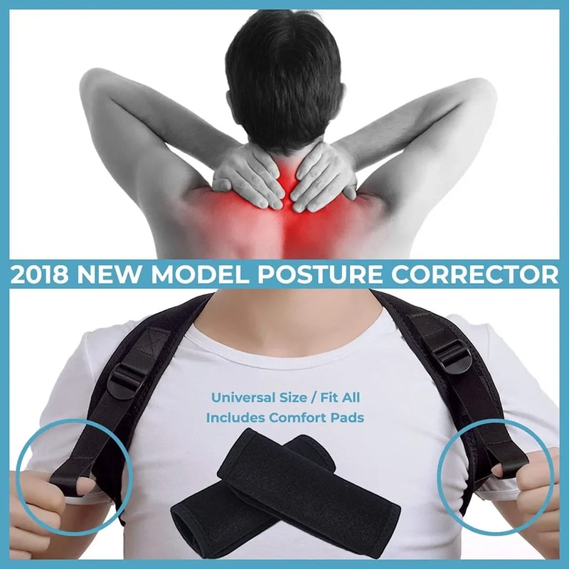 Clavicle And Spine Posture Corrector For Men And Women Adjustable Shoulder Brace For Back Fracture 1