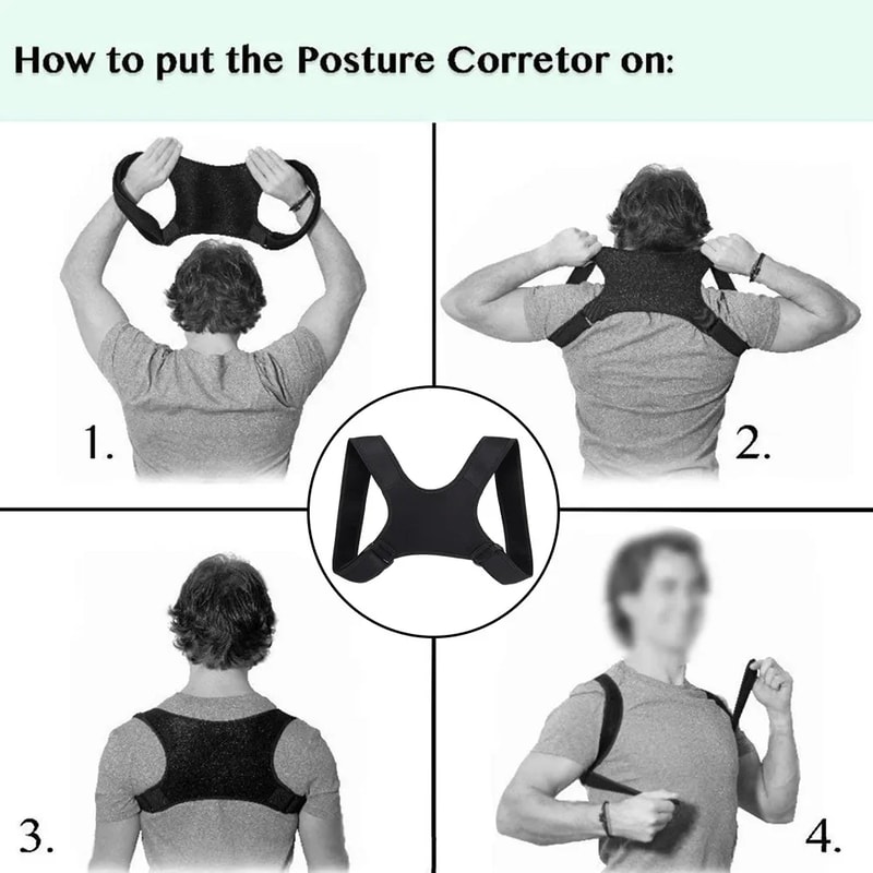 Clavicle And Spine Posture Corrector For Men And Women Adjustable Shoulder Brace For Back Fracture 3