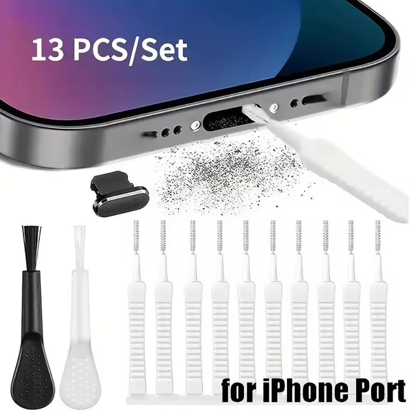 Dust Plug Mobile Phone Speaker Cleaning Set Charging Port Cleaner 7