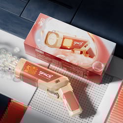 kids electric bubble gun, full automatic soap blower with light, outdoor party bubble machine, perfect gift