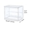 Stackable Clear Display Box Plastic Dustproof Storage Bins For Figures And Cosmetics With Interlaye
