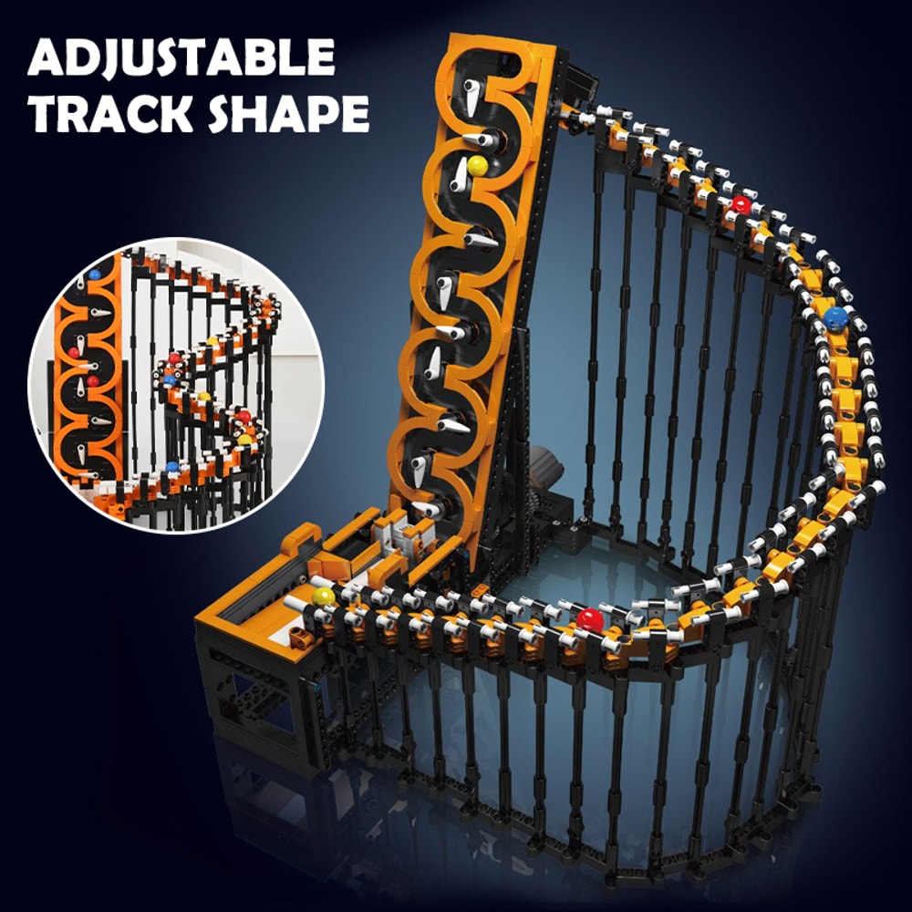 Building Blocks GBC Harp Track Model Mechanical Transmission Ball Lift Technical Dribbling Device Toys for Kids