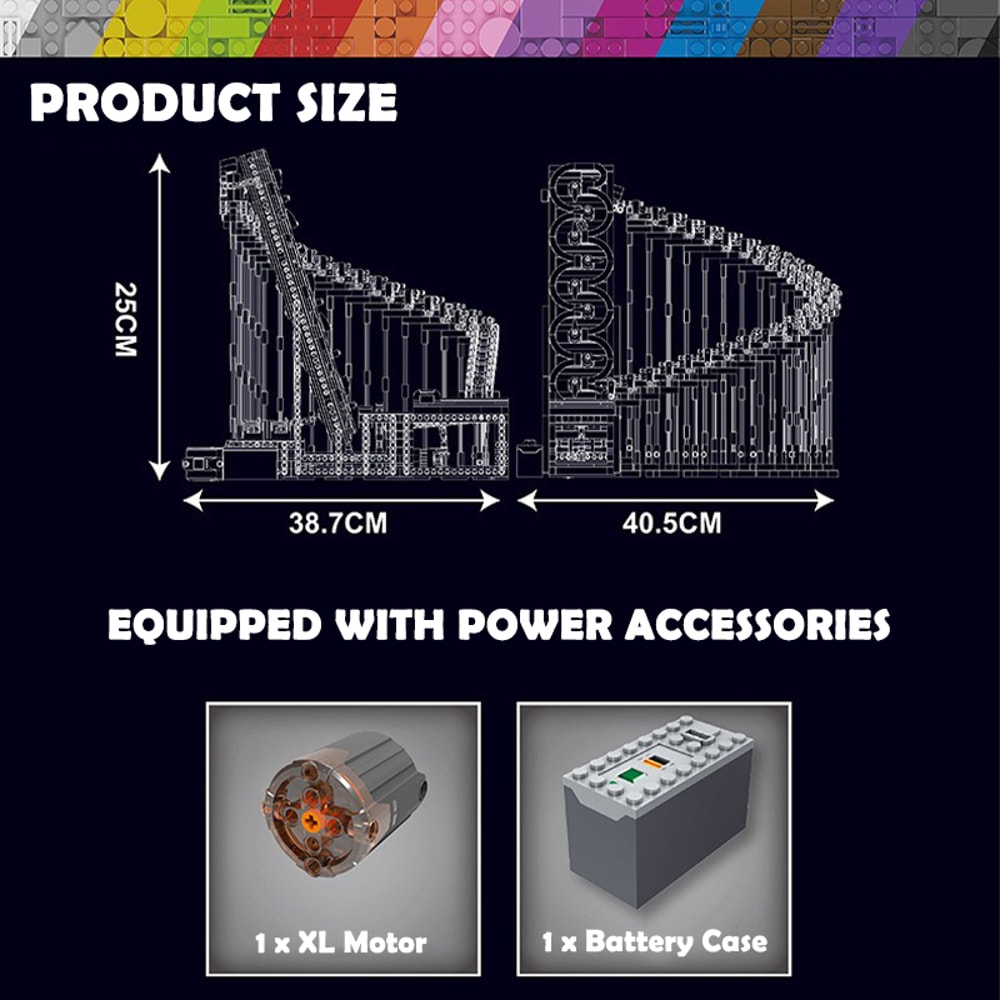 Building Blocks GBC Harp Track Model Mechanical Transmission Ball Lift Technical Dribbling Device Toys for Kids